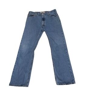 Levi's 505 Jeans Mens Straight Fit 38x32 Classic Casual NormCore Blue‎ Denim